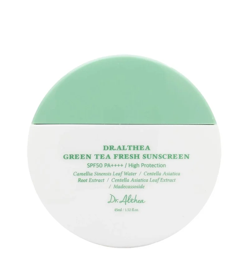 Green Tea Fresh Sunscreen SPF50+ PA++++ soothing sunscreen with green tea 45 ml