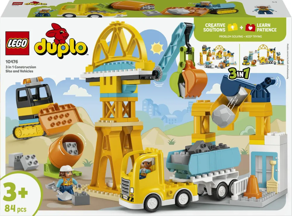 DUPLO® 10476 Construction Site and Vehicles 3-in-1