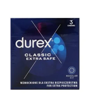 Durex Classic Extra Safe Condoms 3 pcs