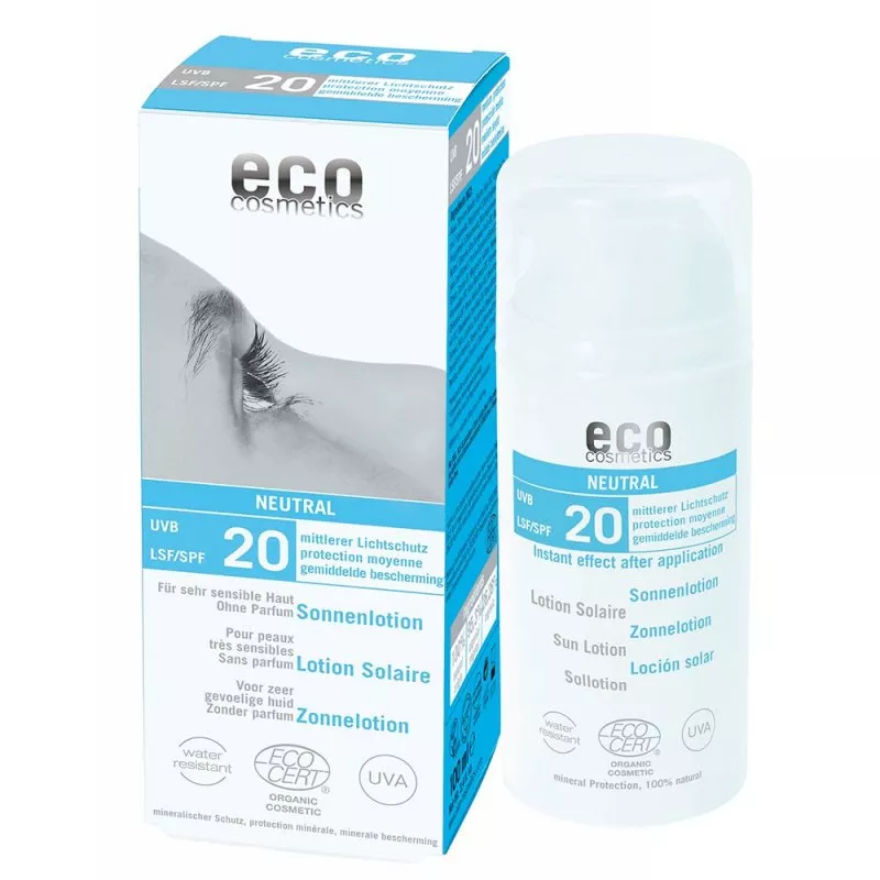 Eco Cosmetics Neutral sunscreen without perfume SPF 20 BIO (100ml)