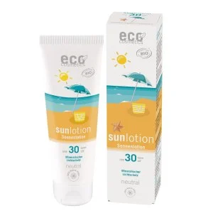 Eco Cosmetics Neutral Fragrance-Free Sunscreen Lotion SPF 30 Organic (125 ml) - with Zinc Oxide