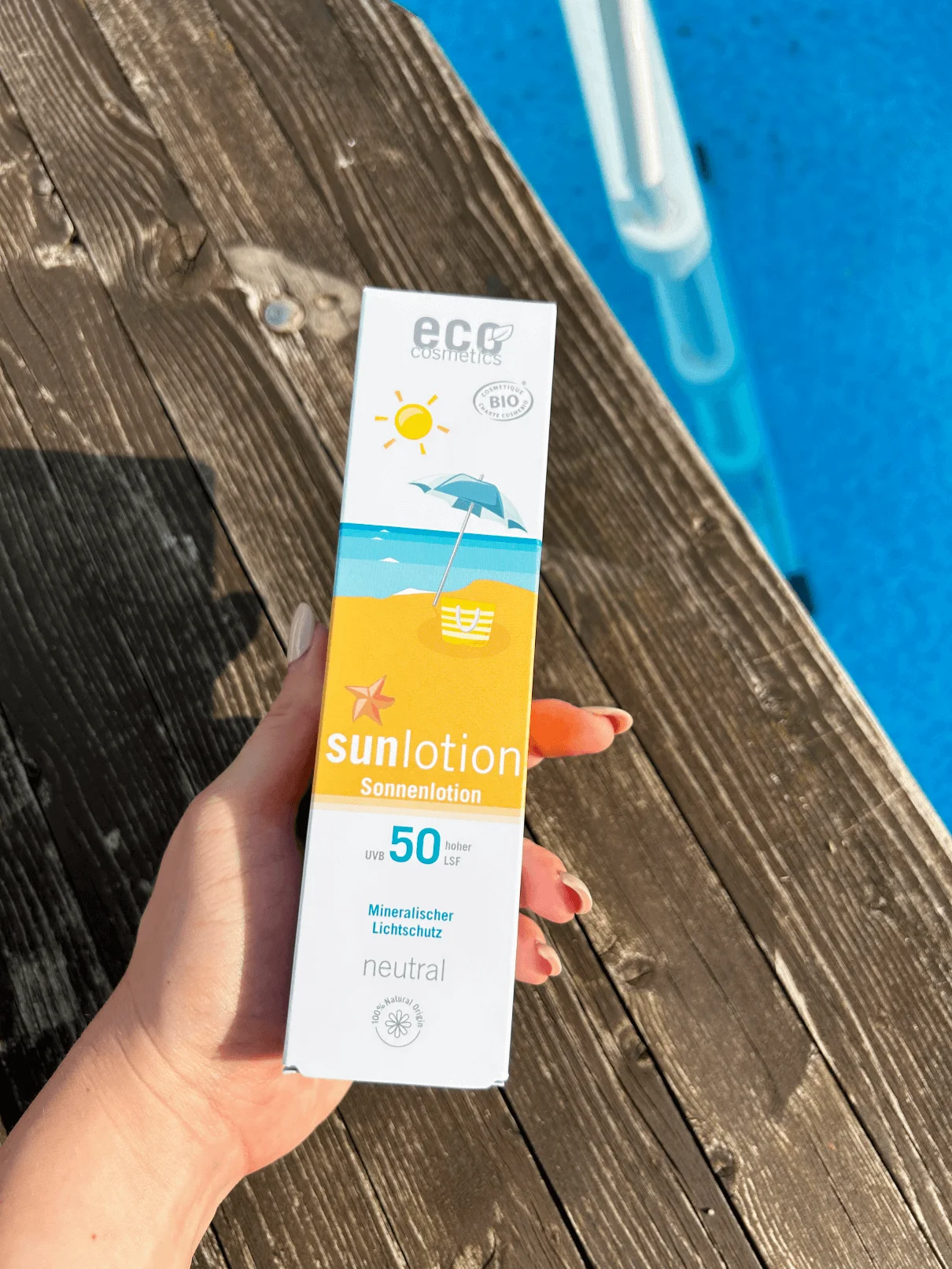 Eco Cosmetics Neutral Fragrance-Free Sun Milk SPF 50 Organic (125 ml) - with natural mineral filters