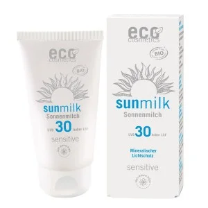 Eco Cosmetics Sensitive Organic Sun Milk SPF 30 (75 ml) - with natural mineral filters