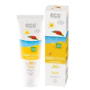 Eco Cosmetics SPF 50 Organic Sunscreen Lotion (125 ml) - with natural mineral filters