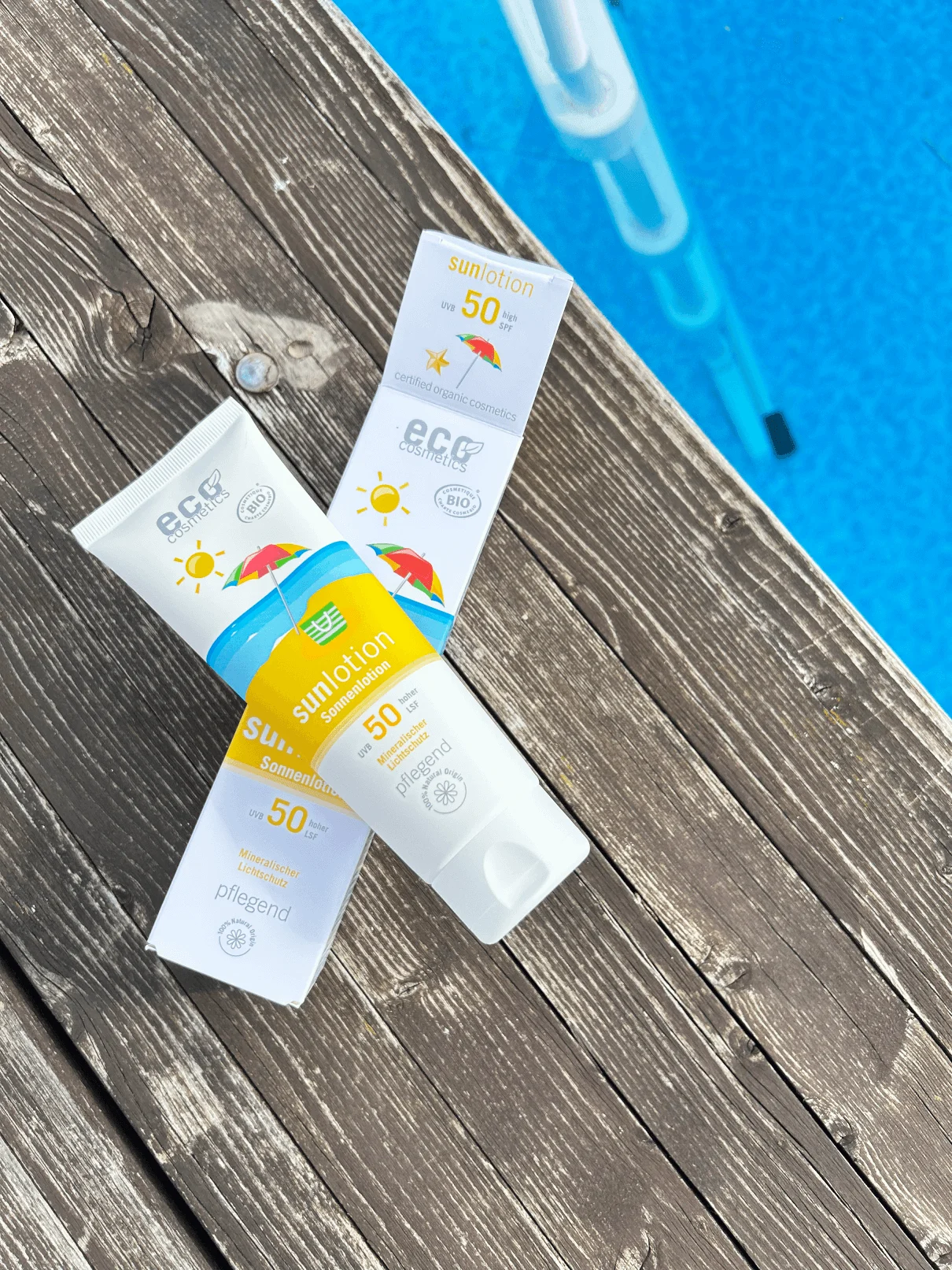 Eco Cosmetics SPF 50 Organic Sunscreen Lotion (125 ml) - with natural mineral filters