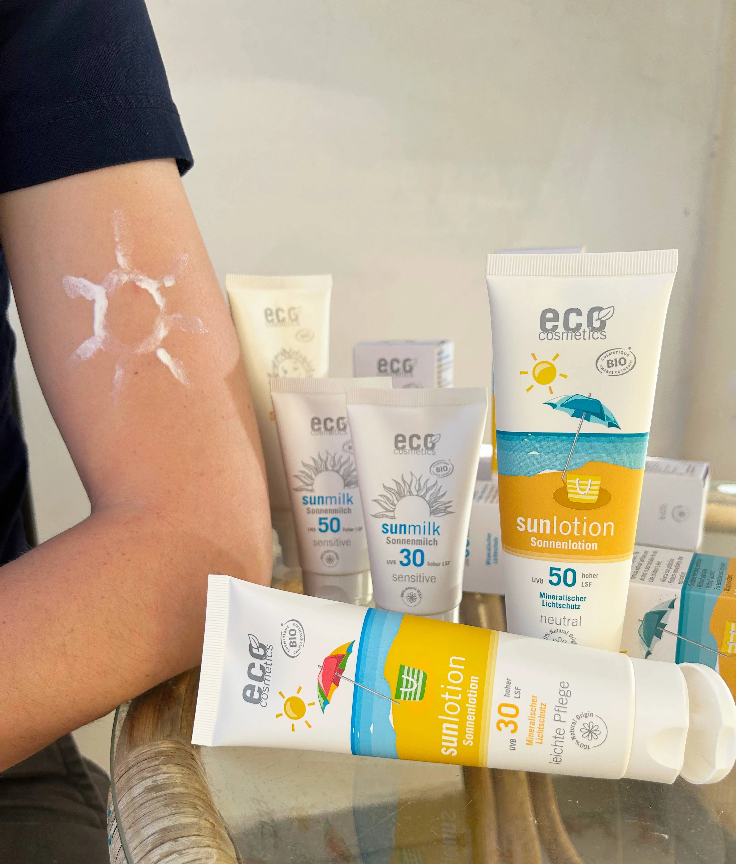 Eco Cosmetics SPF 50 Organic Sunscreen Lotion (125 ml) - with natural mineral filters