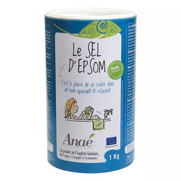 Ecodis Anaé by Epsom salt (1 kg) - for bath, scrub and garden