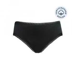 Ecodis Anaé by Menstrual Panties Panty for light menstruation - black S - made of certified organic cotton