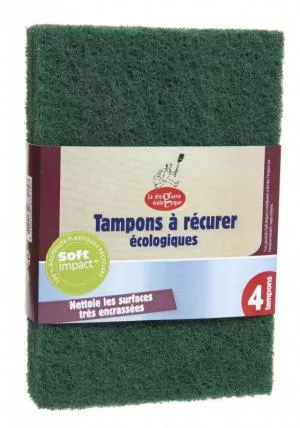 Ecodis La Droguerie Ecologique by Roughen sponges for dirty surfaces (4 pcs)