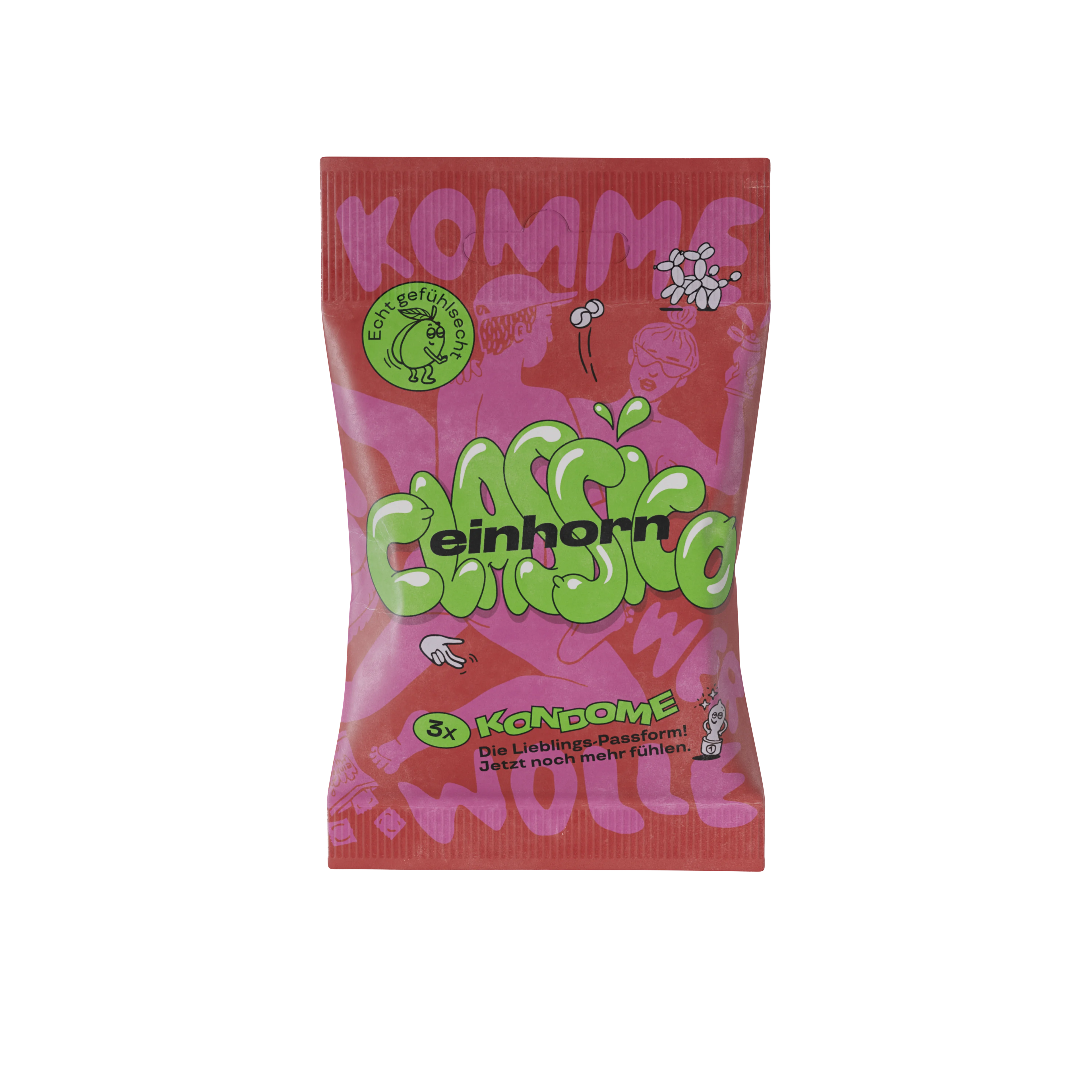 Einhorn Classic Condoms 3 pcs - vegan, fragrance-free