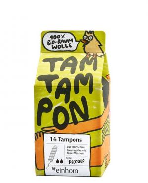 TamTampon Piccolo tampons (16 pcs) - hypoallergenic organic cotton