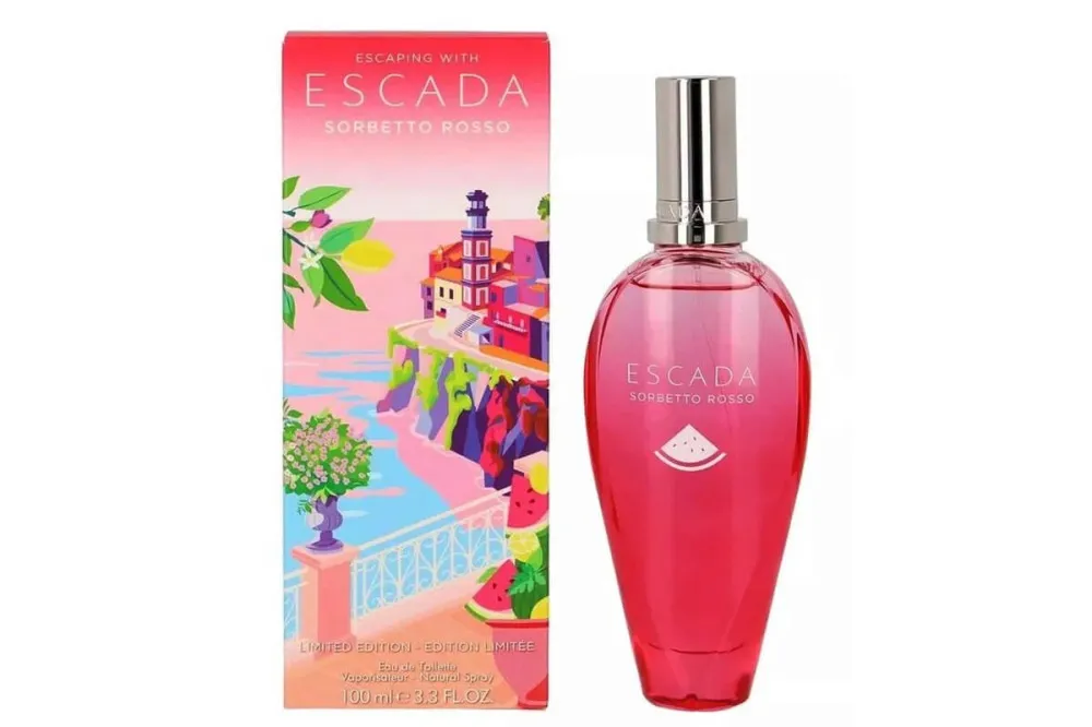 Escaping With Escada Sorbetto Rosso eau de toilette for women 100 ml