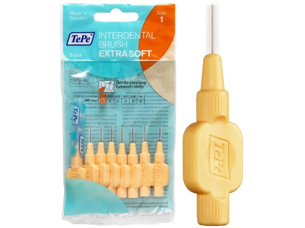 Extra Soft Interdental Brushes 0.45 mm 8 pcs