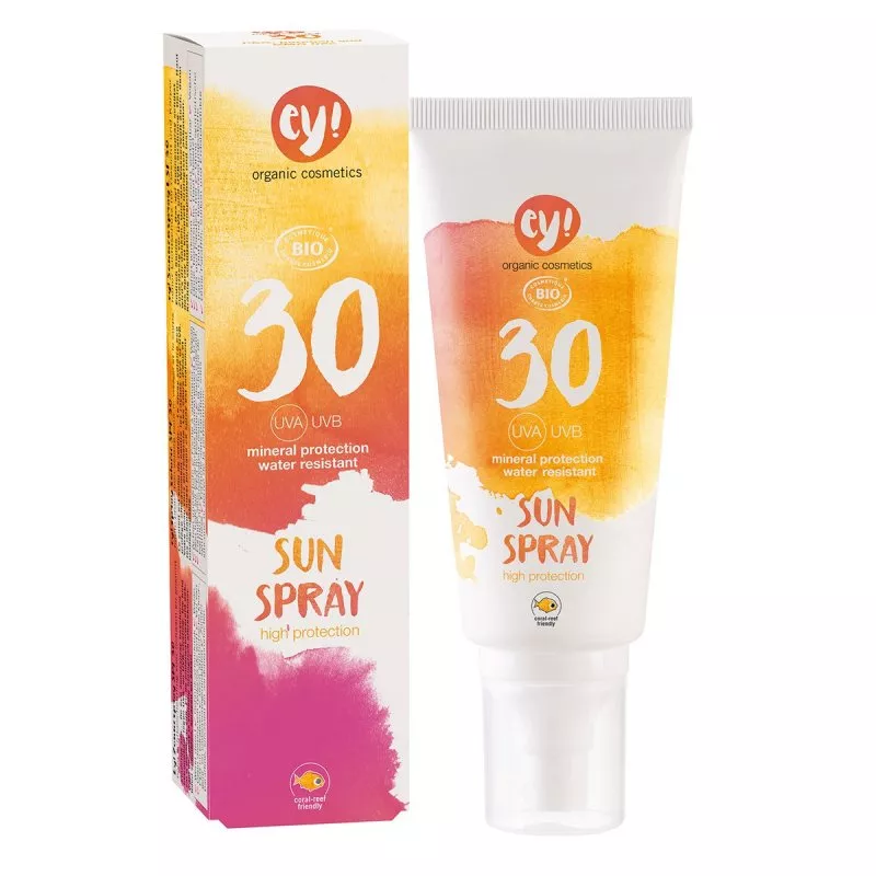 Ey! Spray sunscreen SPF 30 BIO (100 ml) - 100% natural, with mineral pigments