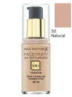 Facefinity 3in1 Foundation - 50 Natural 30 ml