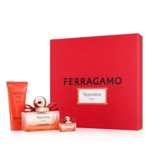 Salvatore Ferragamo Signorina Unica Eau de Parfum for Women 100 ml + EDP MINI 5 ml + Body Lotion