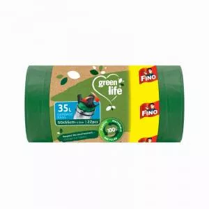FINO Trash bags Green Life Easy pack 25 μm - 35 l (22 pcs)