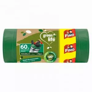 FINO Trash bags Green Life Easy pack 27 μm - 60 l (18 pcs)