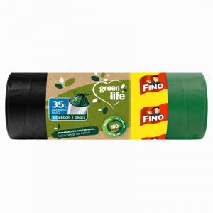 FINO Green Life retractable garbage bags - 35 l (15 pcs)