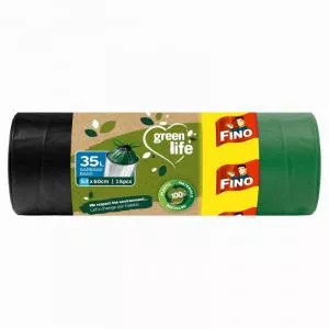 FINO Green Life retractable garbage bags - 35 l (15 pcs)