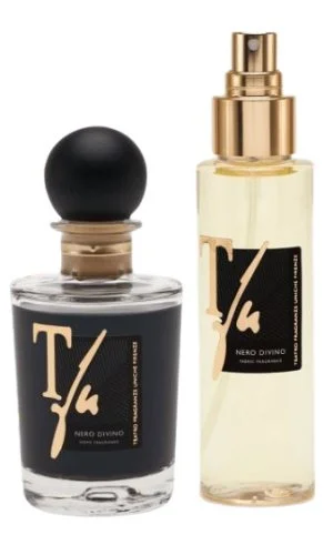 Gift Box Nero Divino Sticks Ml.100 Home Fragrance+Spray Ml.100 Fabric Fragrance