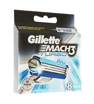 Mach3 Turbo replacement blades 8 pcs for men