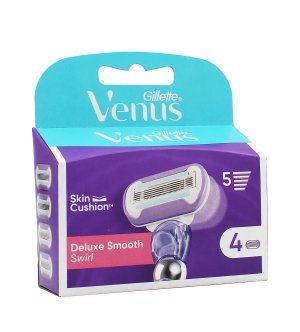 Venus Deluxe Smooth Swirl Razor Blade Refills 4 pcs