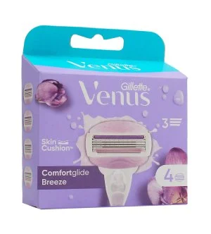 Gillette Venus Comfortglide Breeze Replacement Razor Blades 4 pcs