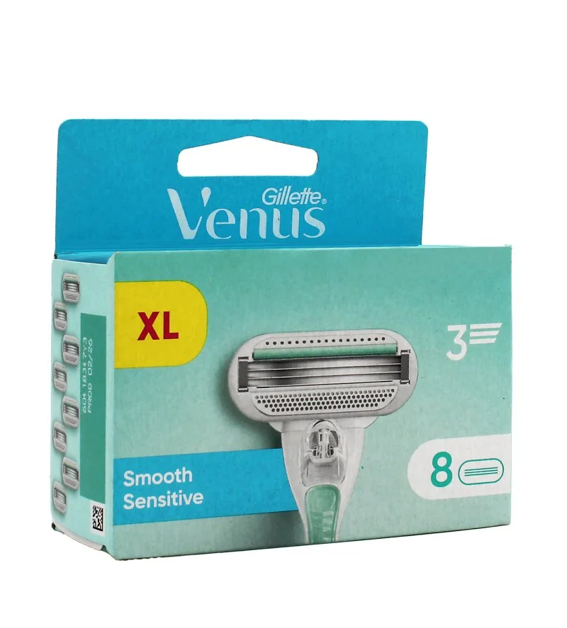 Venus Smooth Sensitive replacement razor blade cartridges 8 pcs