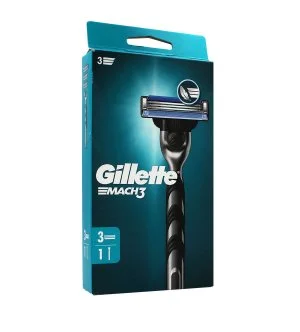 Gillette Mach3 Razor + 3 Refill Cartridges