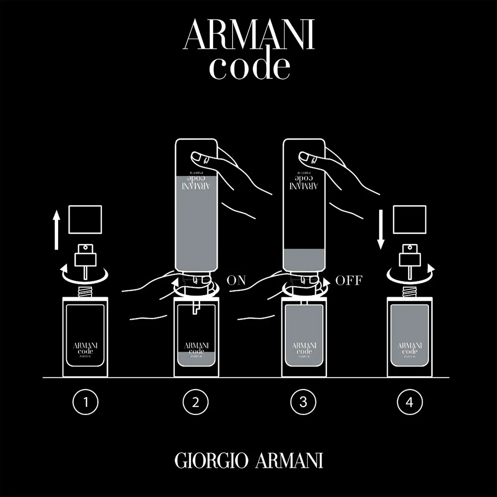 Code Parfum for Men 75 ml Refillable Bottle