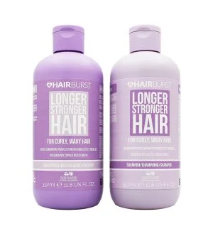Hairburst Longer Stronger Hair Curly set for curly hair shampoo 350 ml + conditioner