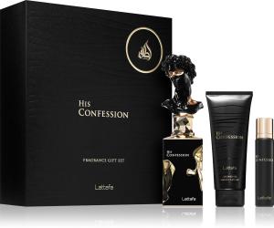 His Confession Eau de Parfum for Men 100 ml + EDP Mini 12 ml + Shower Gel