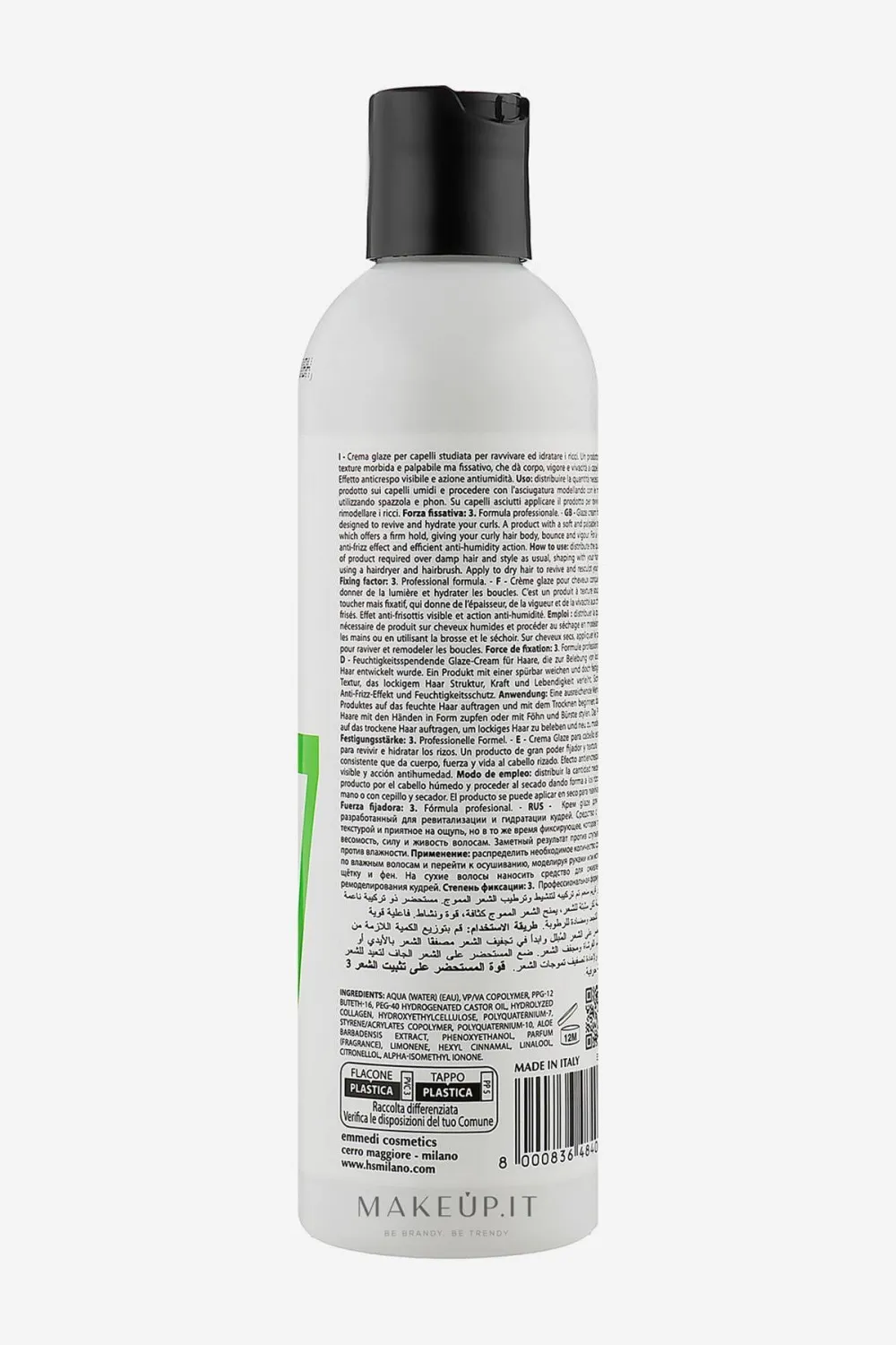 Glaze Cream Curl Activator cream for revitalizing curly hair 250 ml