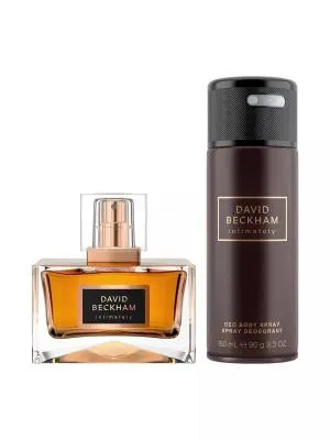 David Beckham Intimately Men Gift Set 75 ml + Deodorant Spray Eau de Toilette for Men