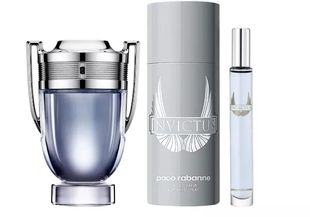 Invictus 100 ml + EDT MINI 10 ml + DEO spray eau de toilette for men 150 ml