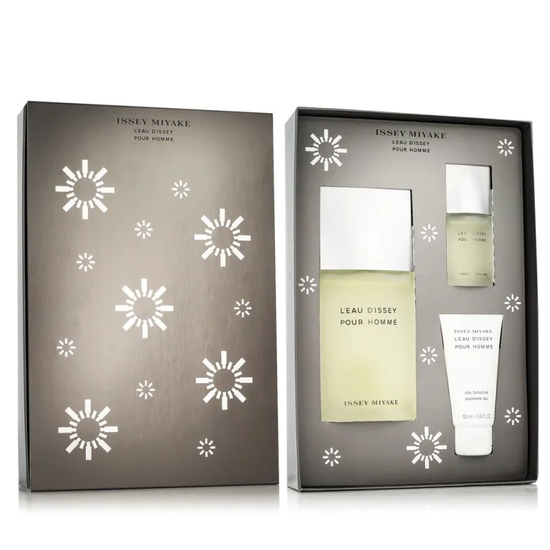 L'Eau d'Issey Pour Homme Eau de Toilette for Men 125 ml + EDT 15 ml + Shower Gel 50 ml