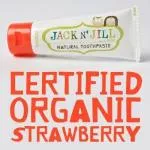 Jack n Jill Children's toothpaste - strawberry BIO (50 g) - fluoride-free, with organic calendula extract