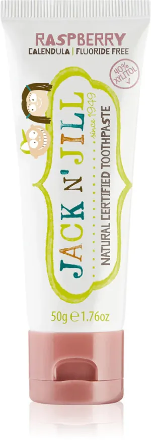 Jack n Jill Children's toothpaste - strawberry BIO (50 g) - fluoride-free, with organic calendula extract