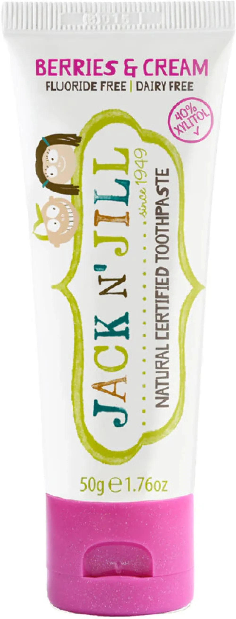 Jack n Jill Children's toothpaste - Milkshake (50 g) - fluoride-free, with organic calendula extract