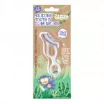 Jack n Jill Children's silicone toothbrush for teeth and gums (1 piece) - for children from 2 to 5 years old