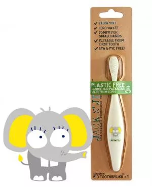 Jack n Jill Children's toothbrush Elephant - made from cornstarch