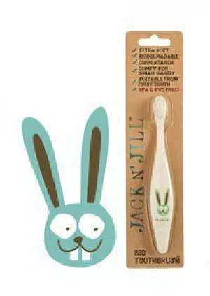 Jack n Jill Children's toothbrush Bunny - made from cornstarch