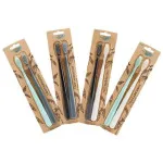 Jack n Jill NFco. SOFT toothbrush set - mint grey (2 pcs) - made from corn starch without gmo
