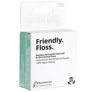 NFco. Friendly Floss (25 m) - with mint and activated charcoal