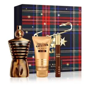 Jean Paul Gaultier Le Male Elixir 125 ml + Mini Perfume 10 ml + Perfumed Shower Gel for Men