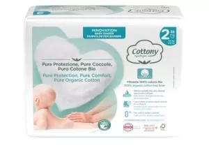 Cottony Disposable baby diapers made of bio-cotton 3-6 kg