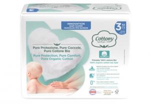 Cottony Disposable baby diapers made of bio-cotton 4-9 kg