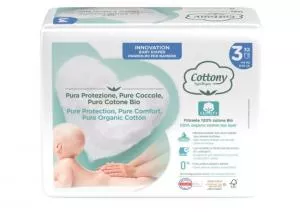 Cottony Disposable baby diapers made of bio-cotton 4-9 kg