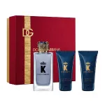 K by Dolce & Gabbana Eau de Toilette for Men Gift Set 100 ml + Aftershave Balm 50 ml + Shower Gel